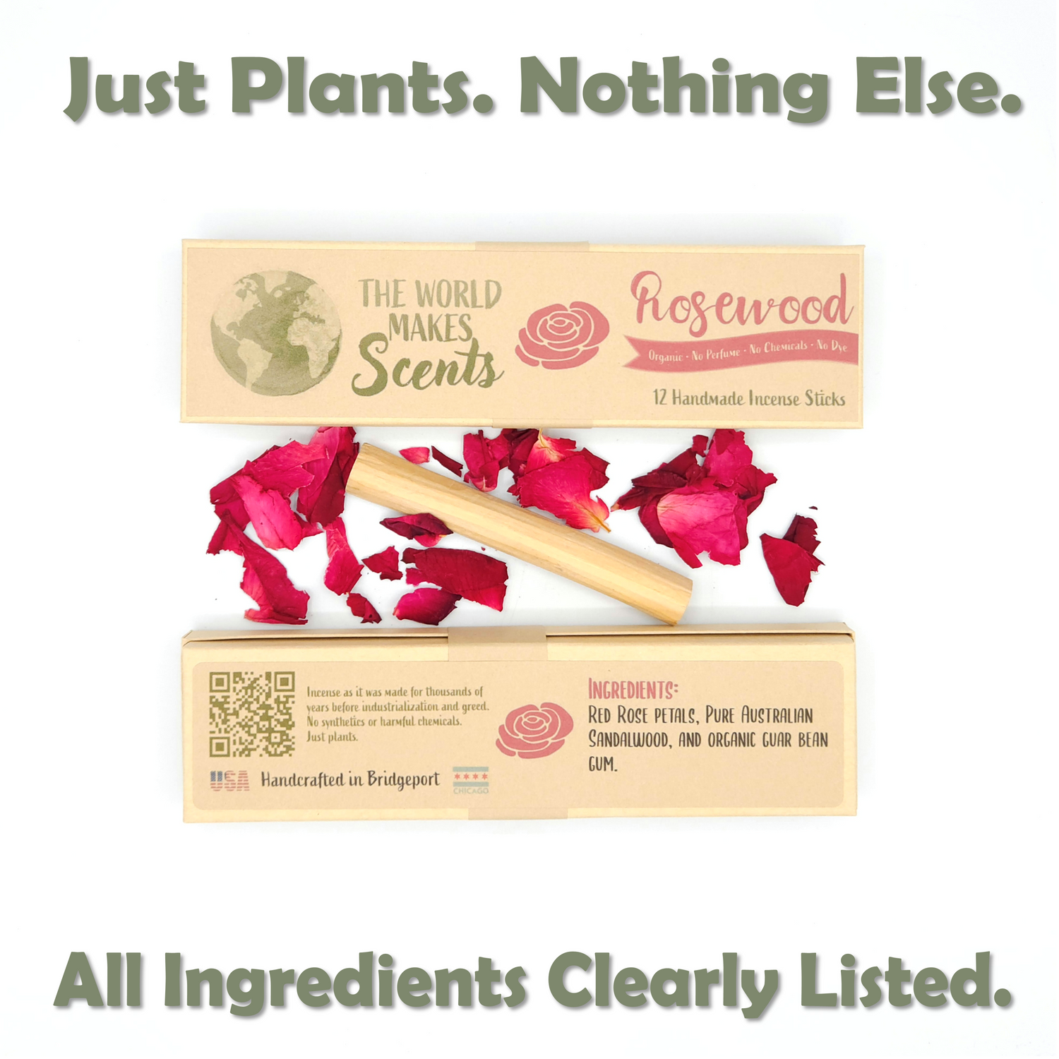 RoseWood Organic Incense Sticks