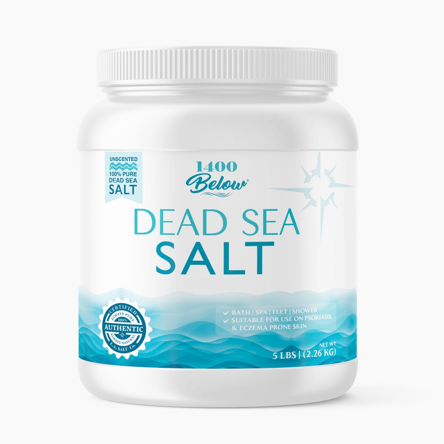 1400 BELOW® Dead Sea Salt Jar (5 lb)