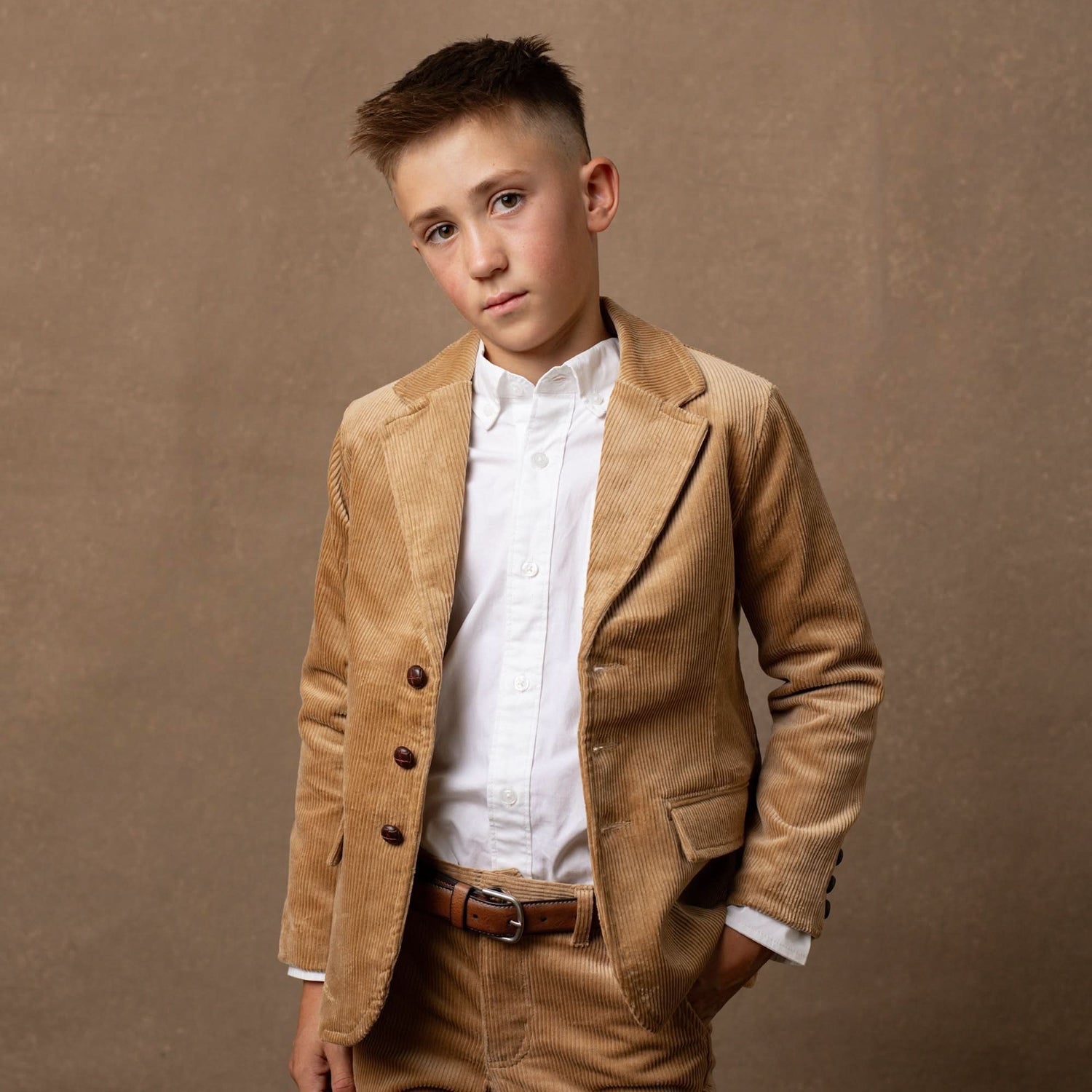 Organic Corduroy Blazer with Elbow Patches