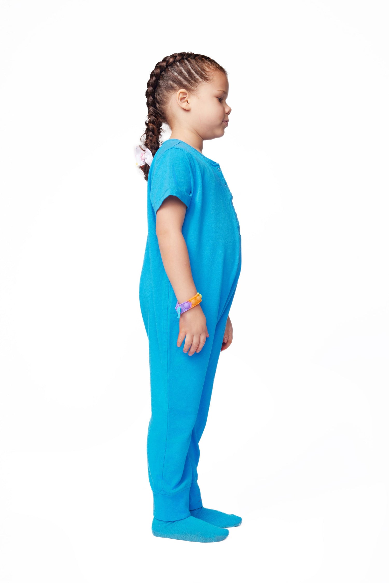 Ultimate Comfort Playsuit w Chewy Sensory Bracelet- BLUE