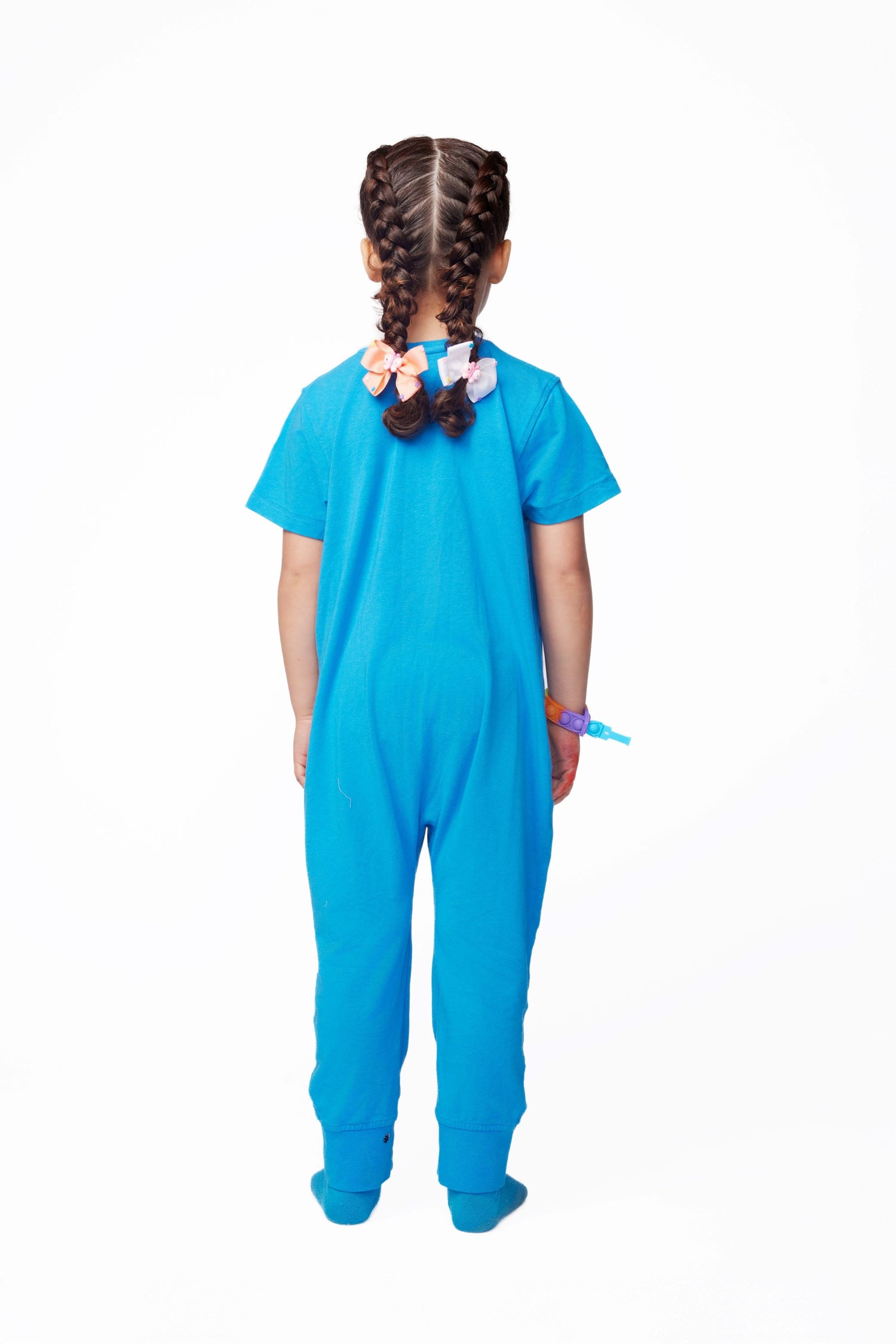 Ultimate Comfort Playsuit w Chewy Sensory Bracelet- BLUE