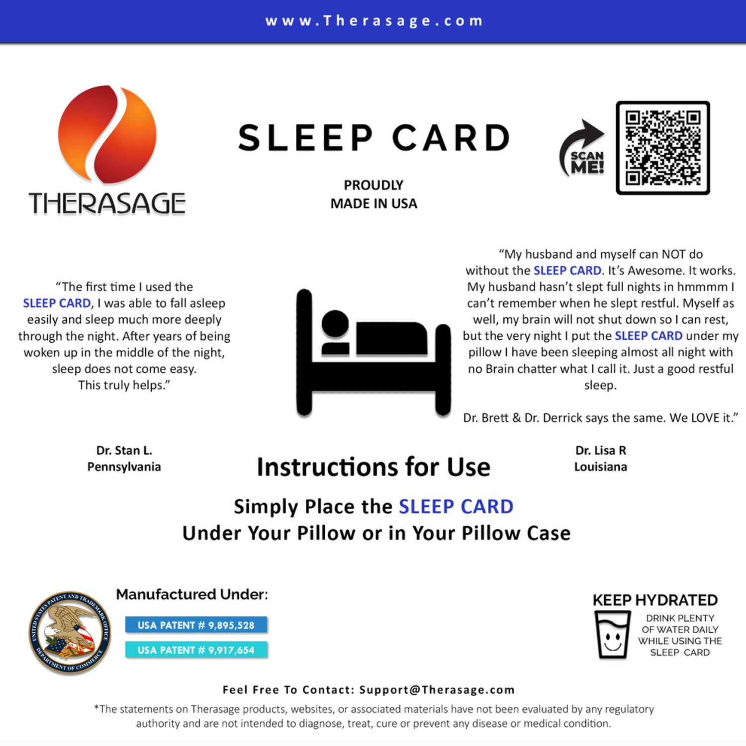 TheraVibe - 6x6 Card - Sleep