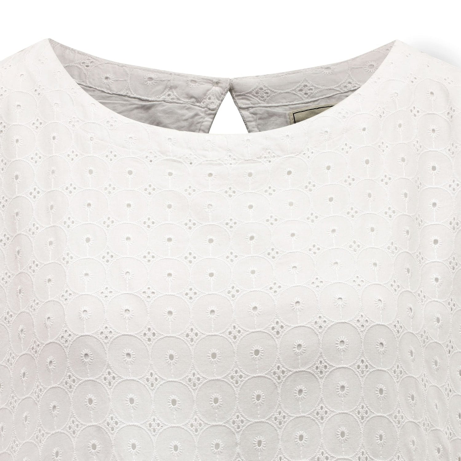 Organic Tiered Eyelet Dress