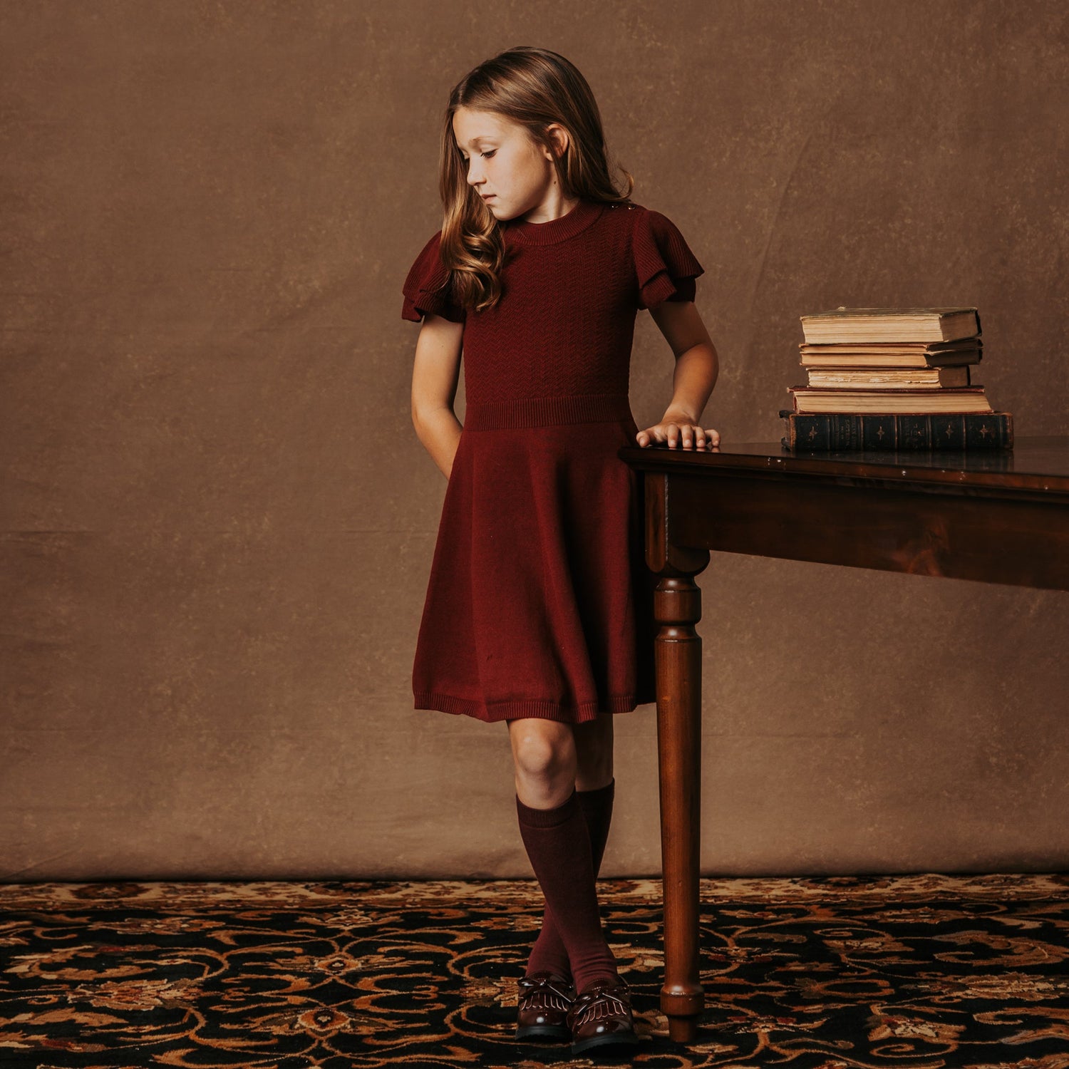 Organic Flutter Sleeve Sweater Dress - Baby