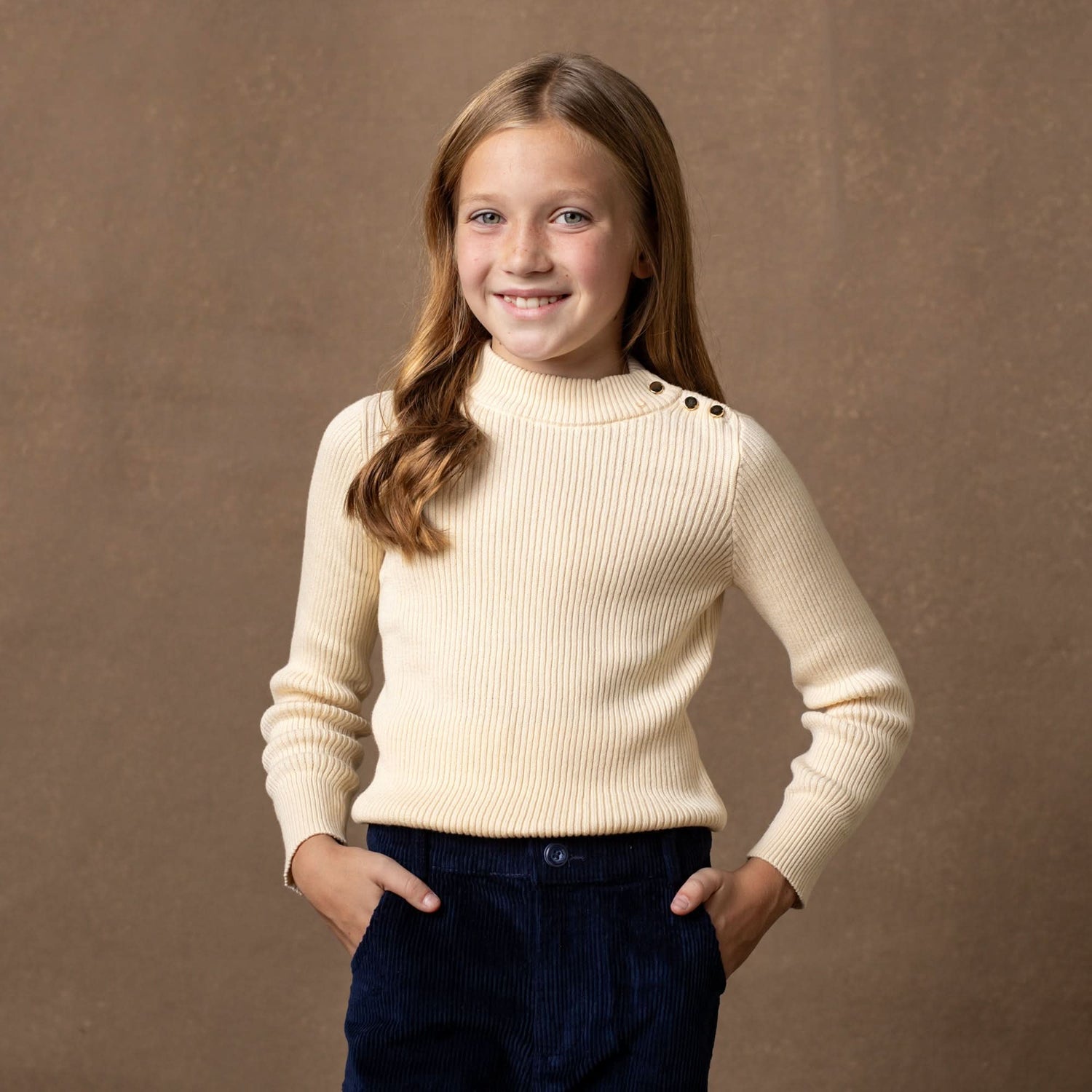Organic Mock Neck Sweater - Baby