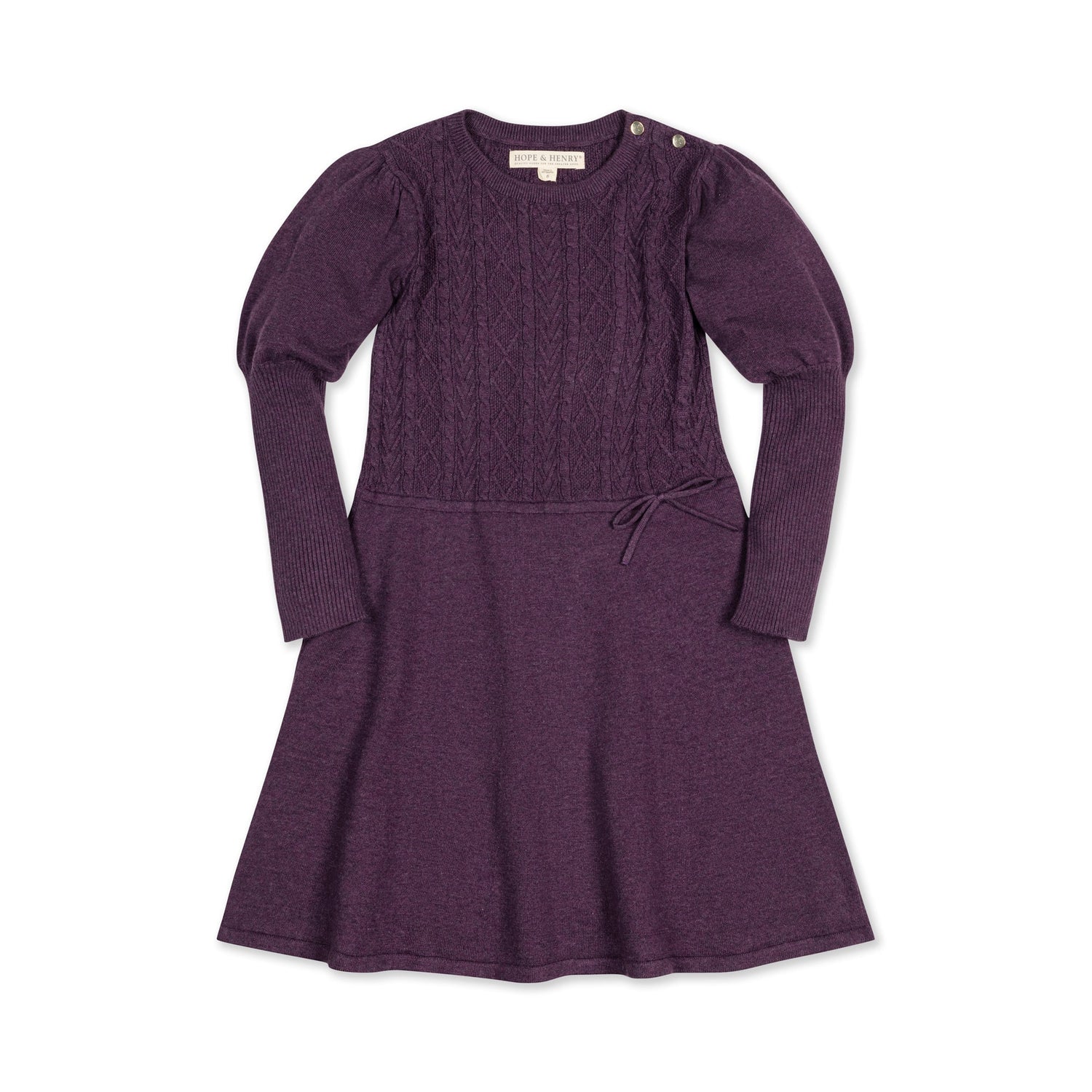Organic Cable Bodice Sweater Dress - Baby