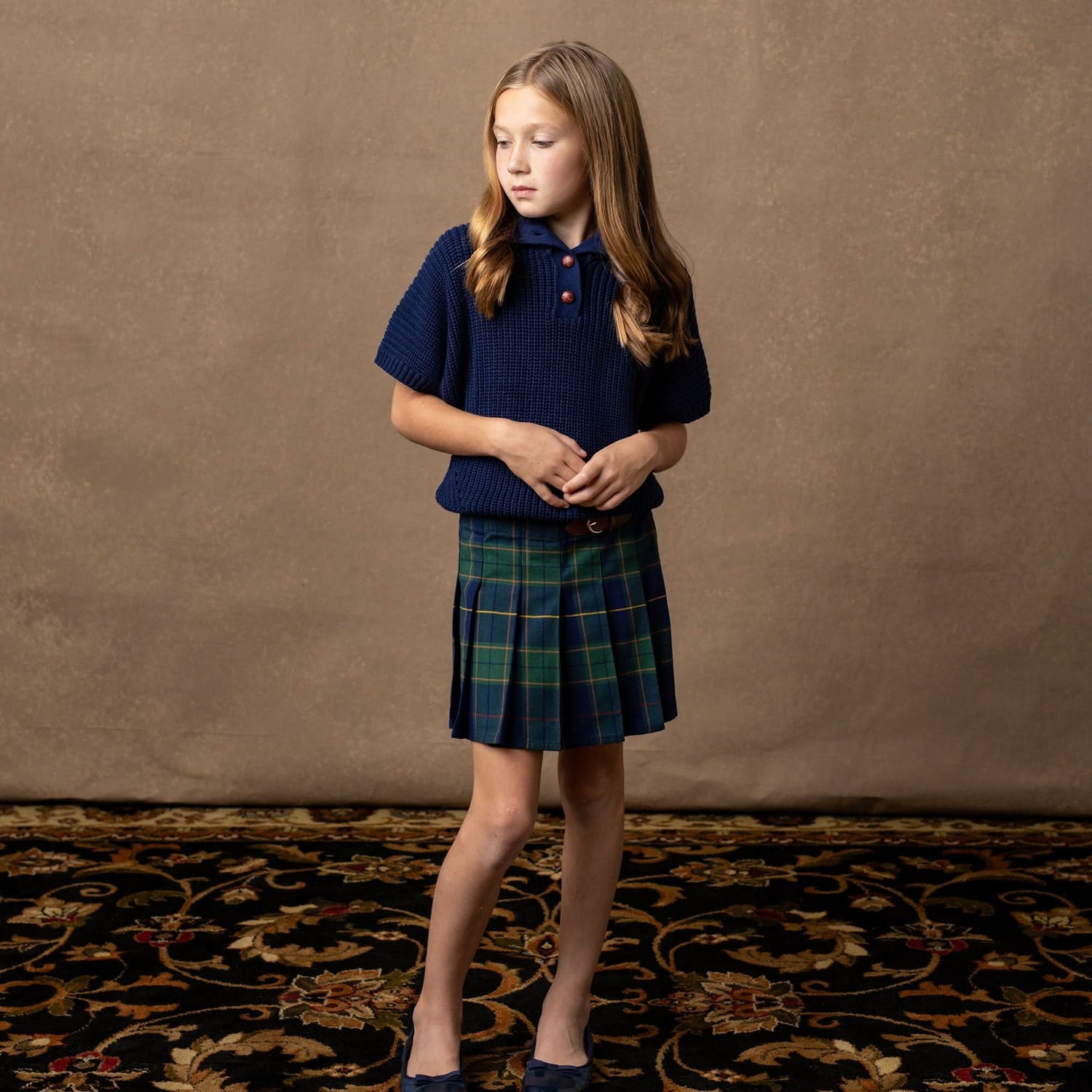 Organic Spread Collar Sweater - Baby