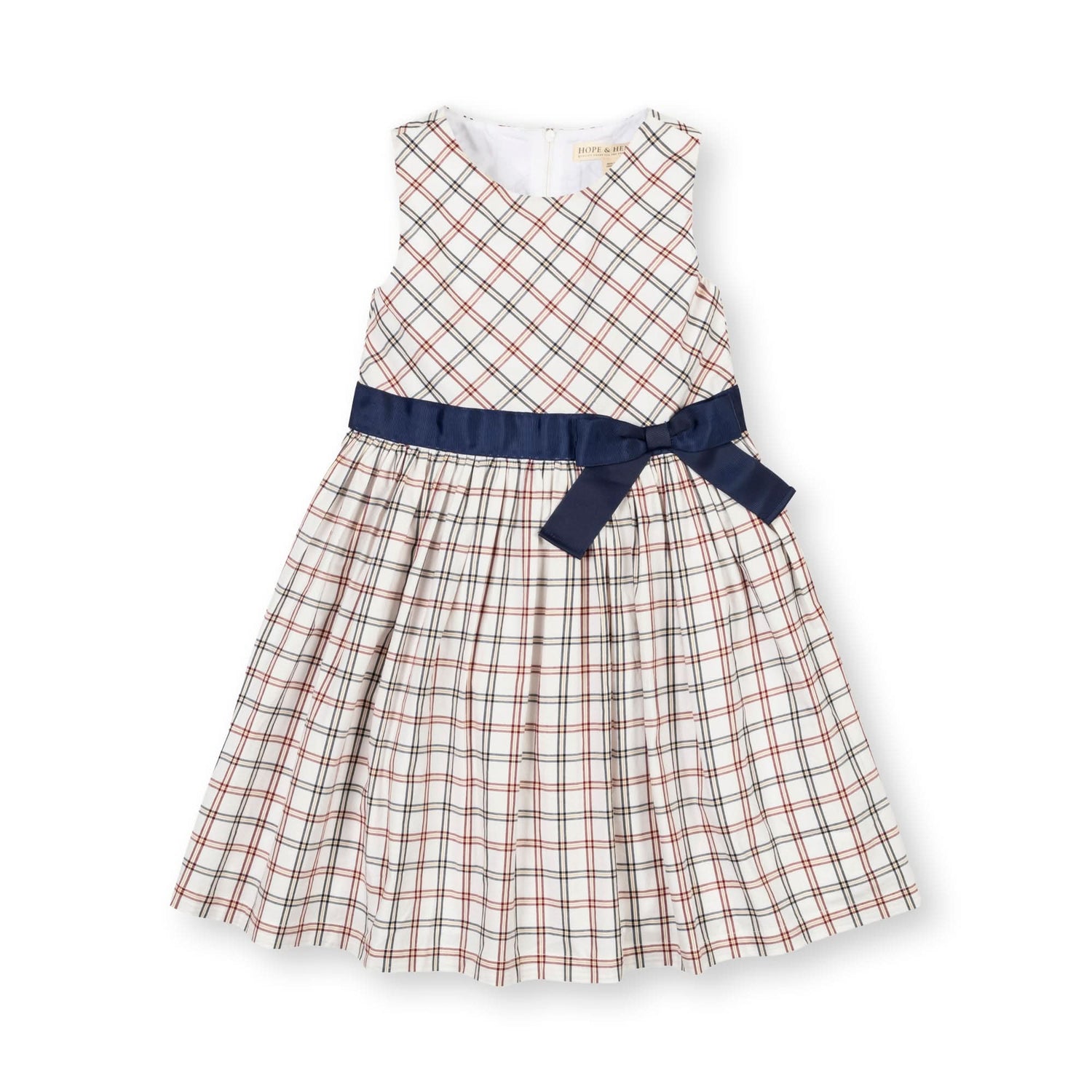 Organic Stretch Poplin Sash Dress