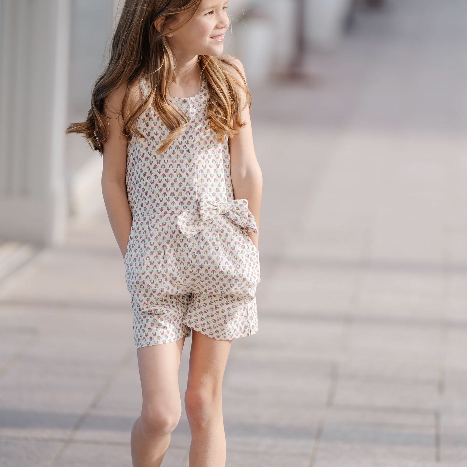 Button Front Halter Romper