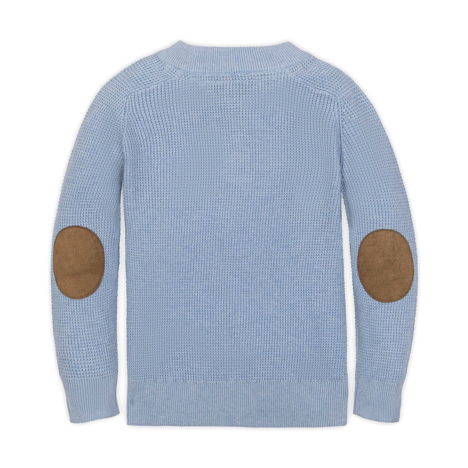 Organic Sweater Henley with Elbow Patches