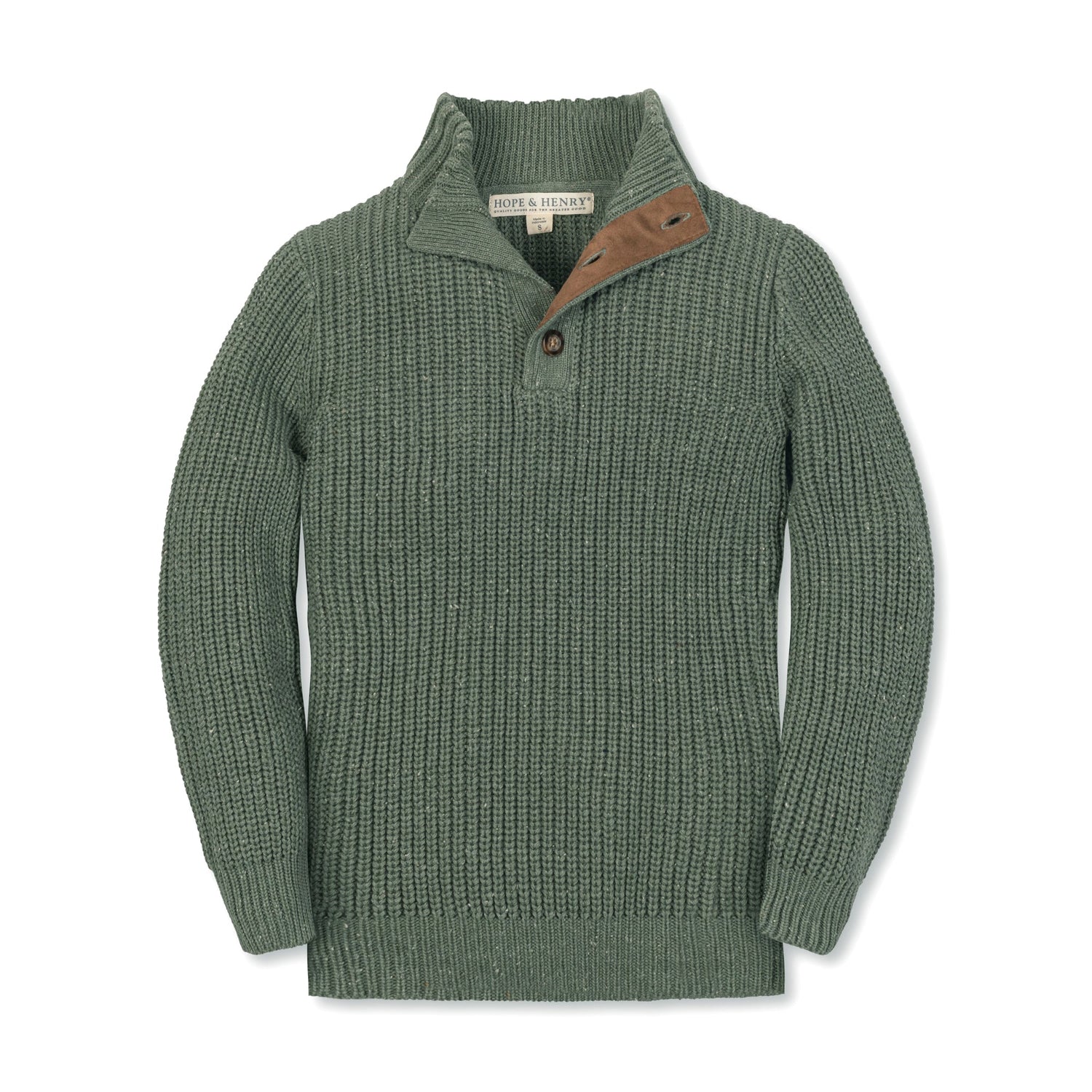 Organic Mock Neck Sweater