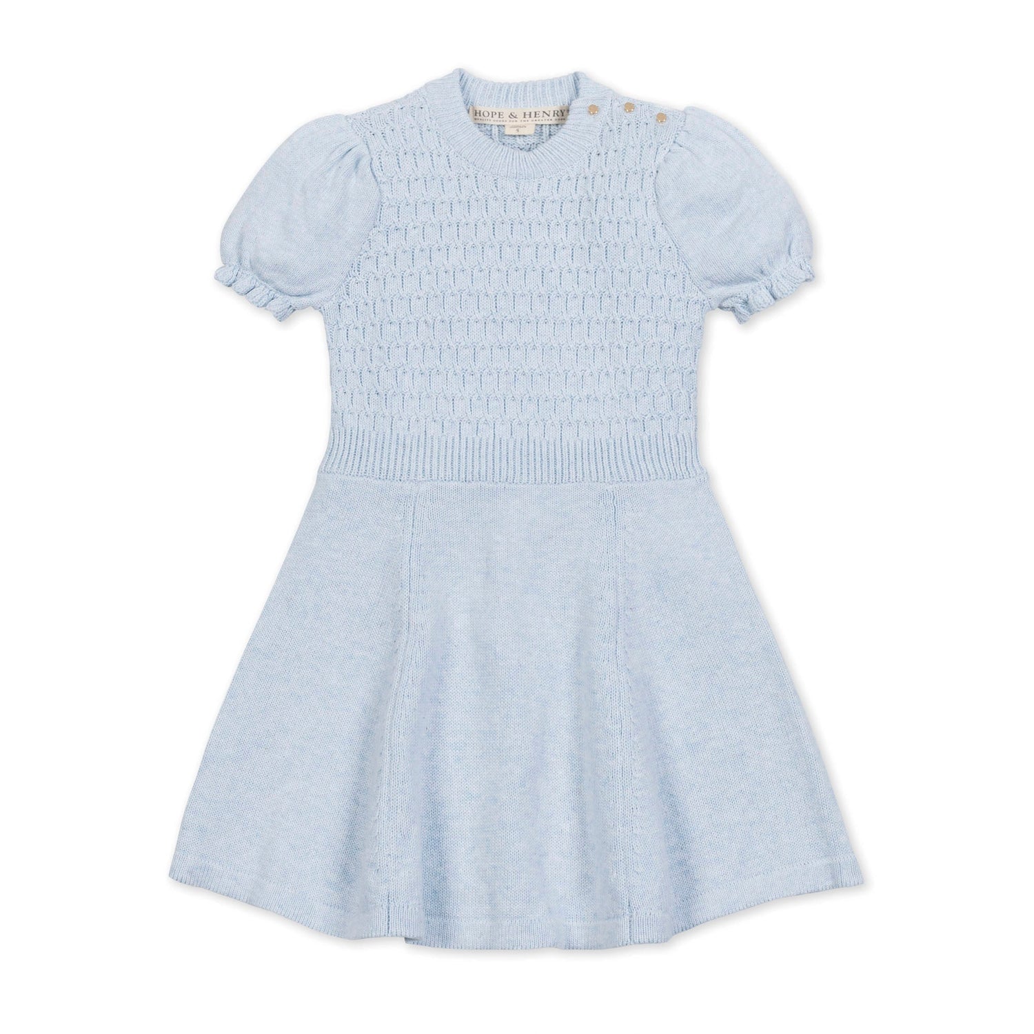 Organic Puff Sleeve Sweater Dress