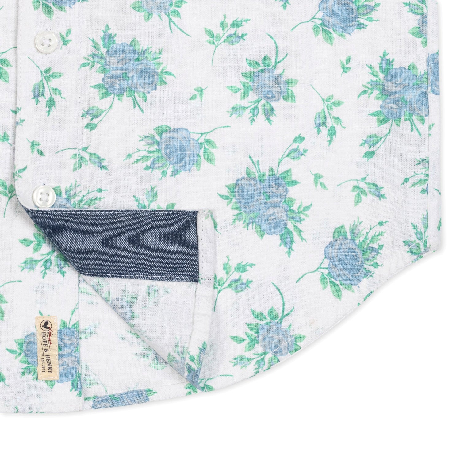 Linen Short Sleeve Button Down Shirt - Baby