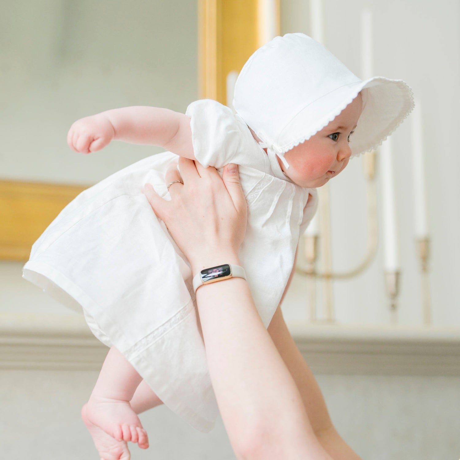 Special Occasion Linen Pintuck Dress