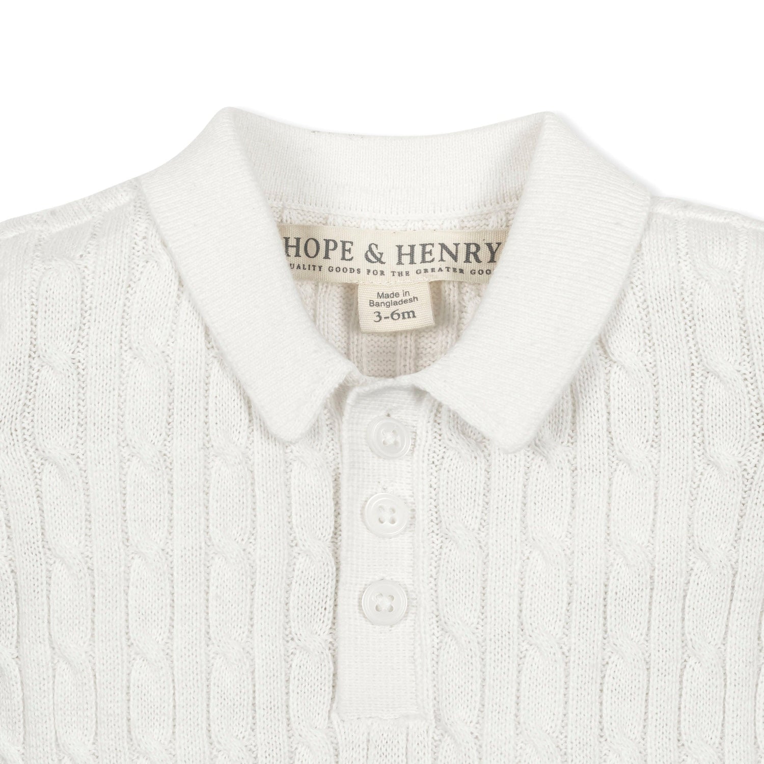 Organic Shortie Cable Sweater Romper