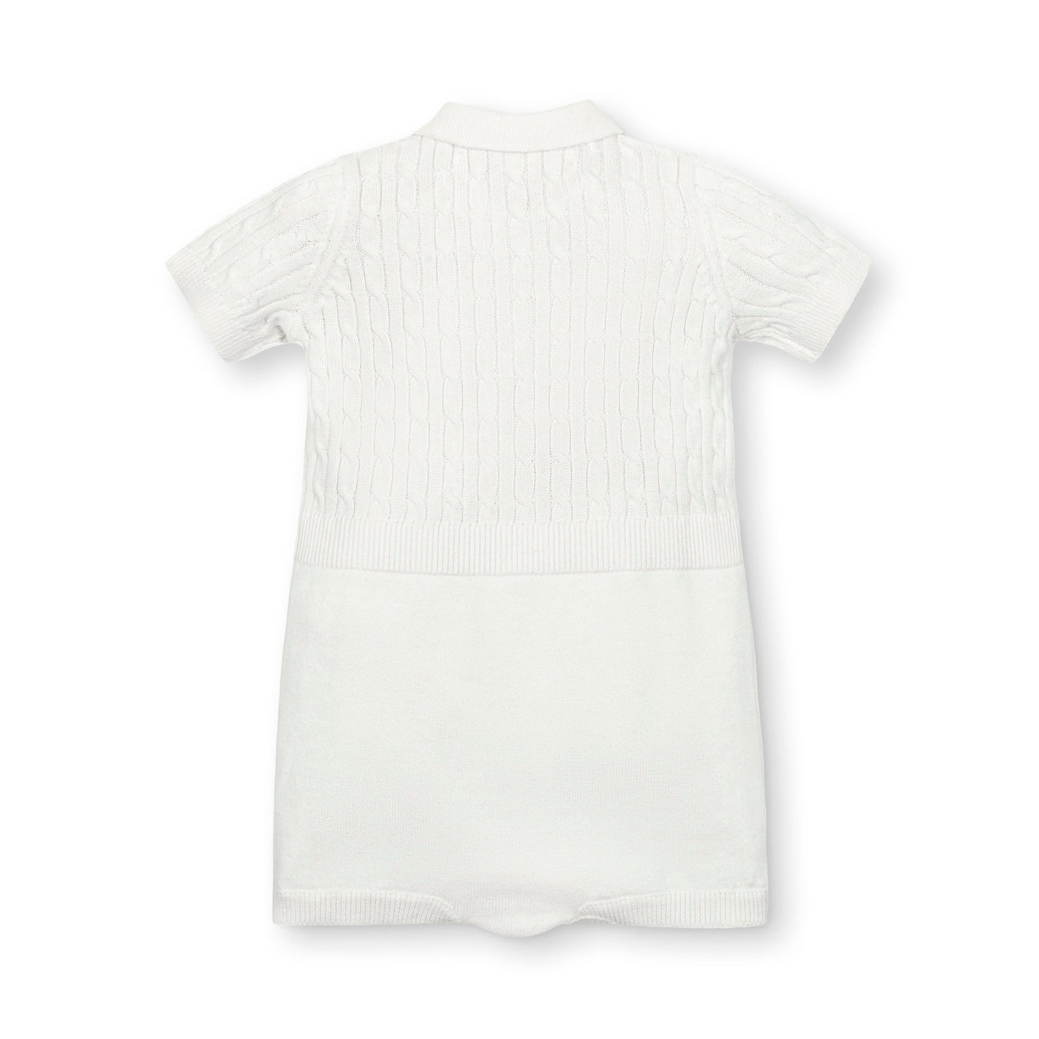 Organic Shortie Cable Sweater Romper