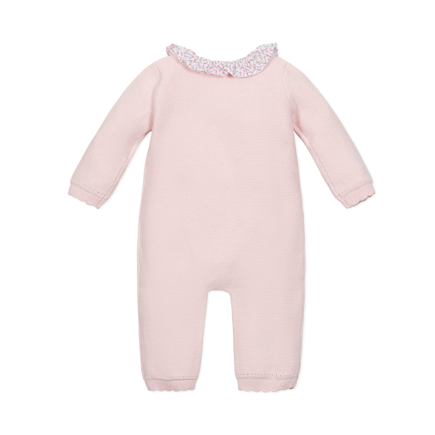 Organic Ruffle Collar Sweater Romper