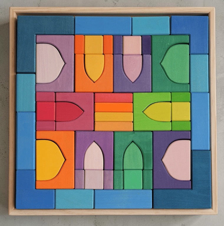 **Pre-order (Ships in 2-3 Weeks)** Large "Arabian 1001 Nights" Puzzle - Building Block Set (Stained)