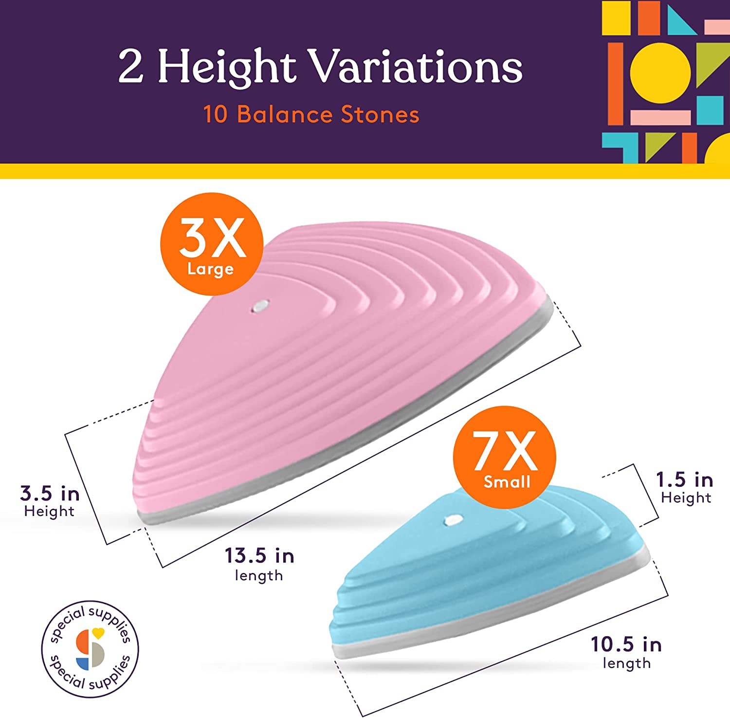 Stepping Stones (Unicorn Colors): 10 Piece Set