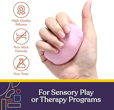 Therapy Putty for Kids and Adults - Resistive Hand Exercise Stress Relief Therapy Putty Kit, Set of 6 Strengths, 3 Ounces of Each Putty - Unicorn Colors