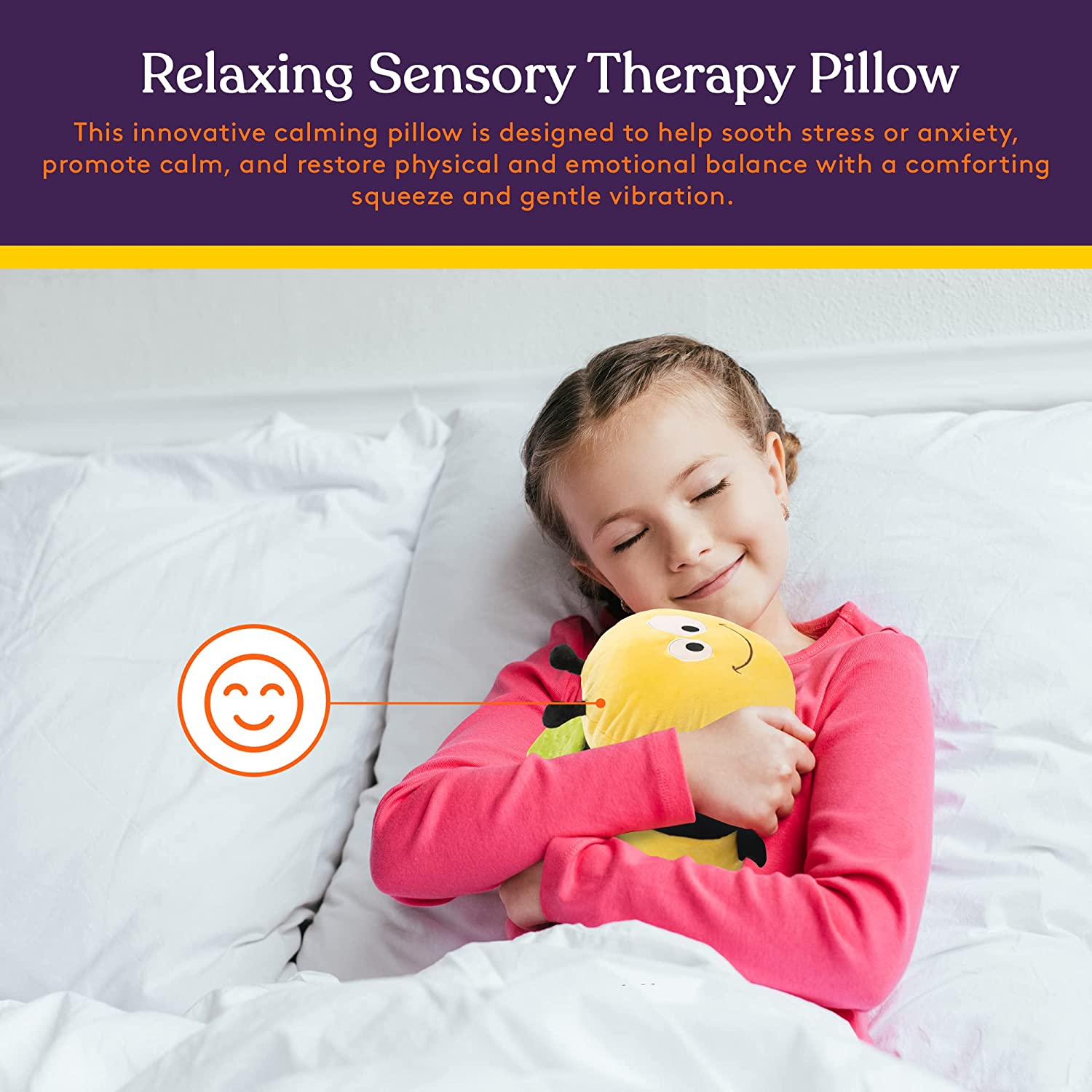 Sensory Vibrating Pillow - Bumble Bee