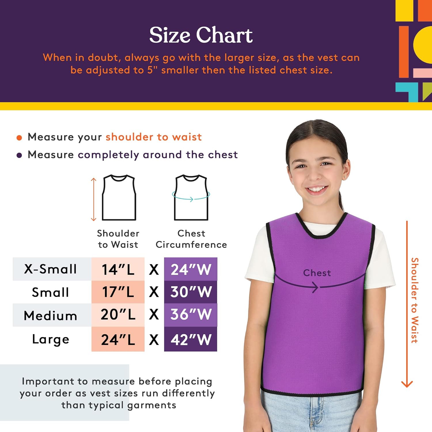 Deep Pressure Sensory Compression Vest