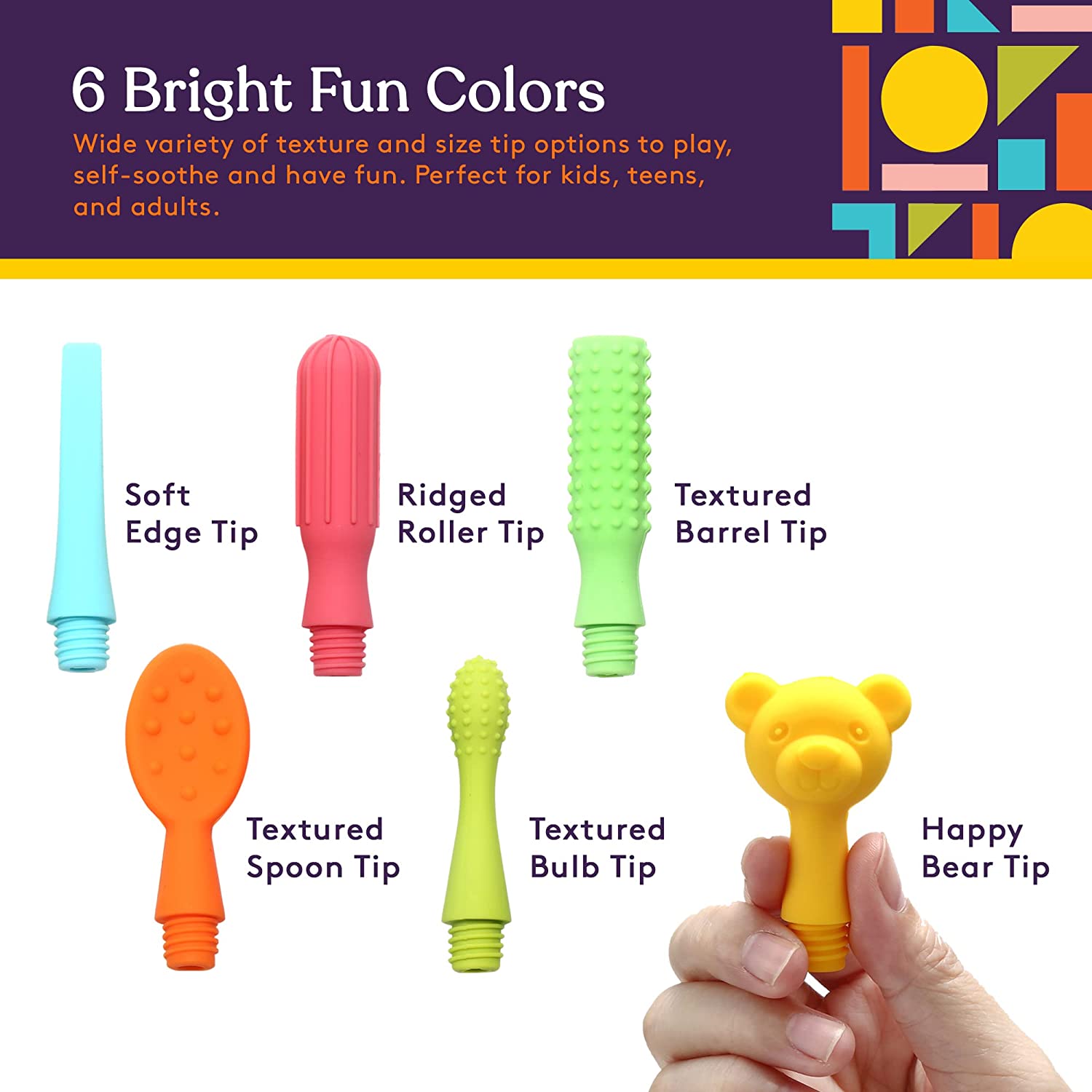 6 Replacement Tips for Buzz Buddy™ , with Travel Zipper Case