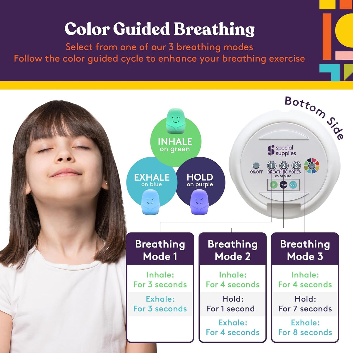 Breathing Buddy Guided Breathing Light & Nightlight by Special Supplies