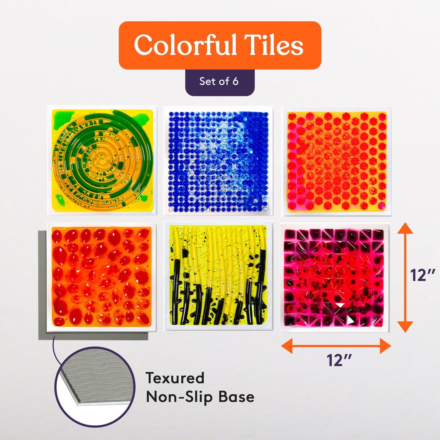 Textured Liquid Floor Tiles – Square