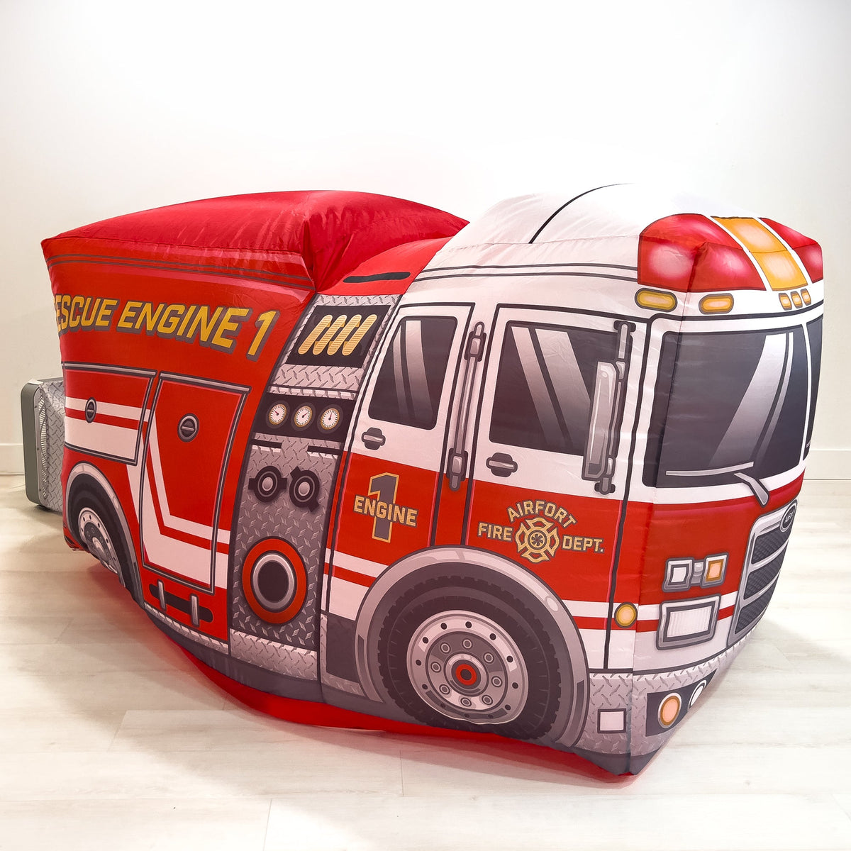 AirFort Firetruck Inflatable Kids Play Fort