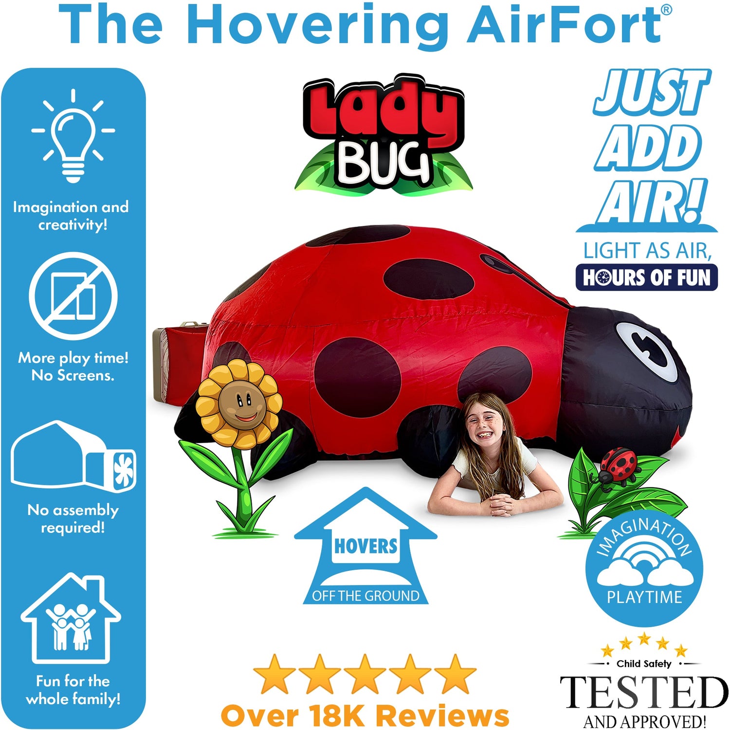 The Original AirFort - Ladybug