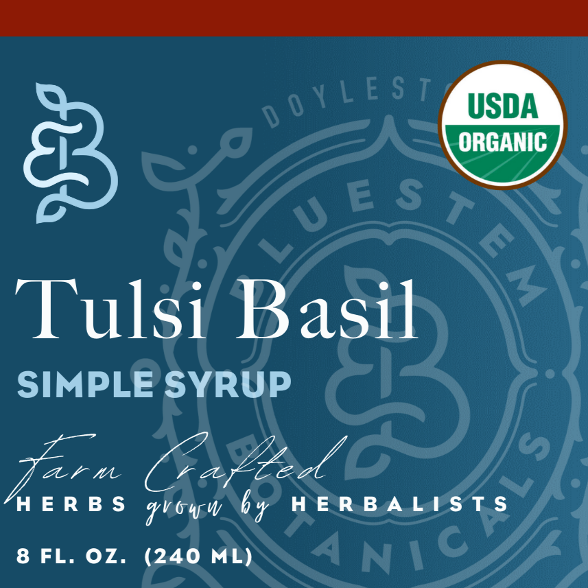 Simple Syrup, Tulsi Basil (Temperate), ORG