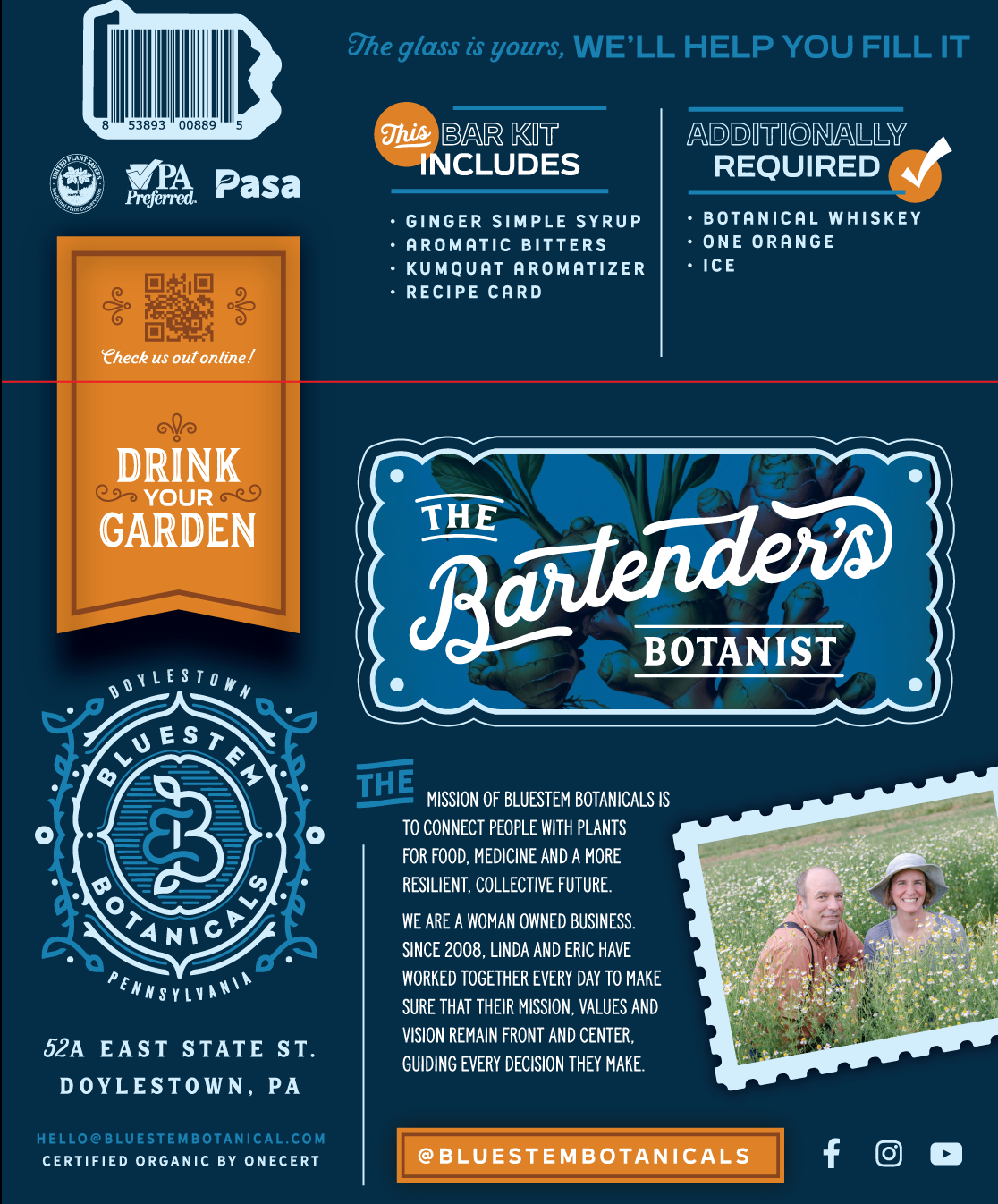 Whiskey Cocktail Kit - Bluestem Botanicals