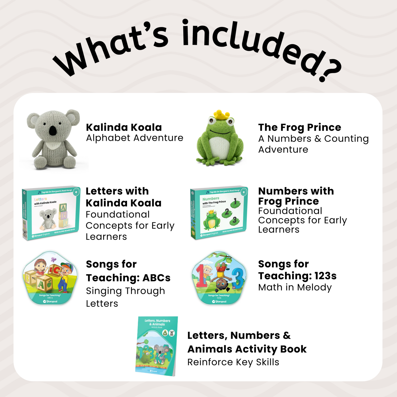 Letters, Numbers & Animals Set