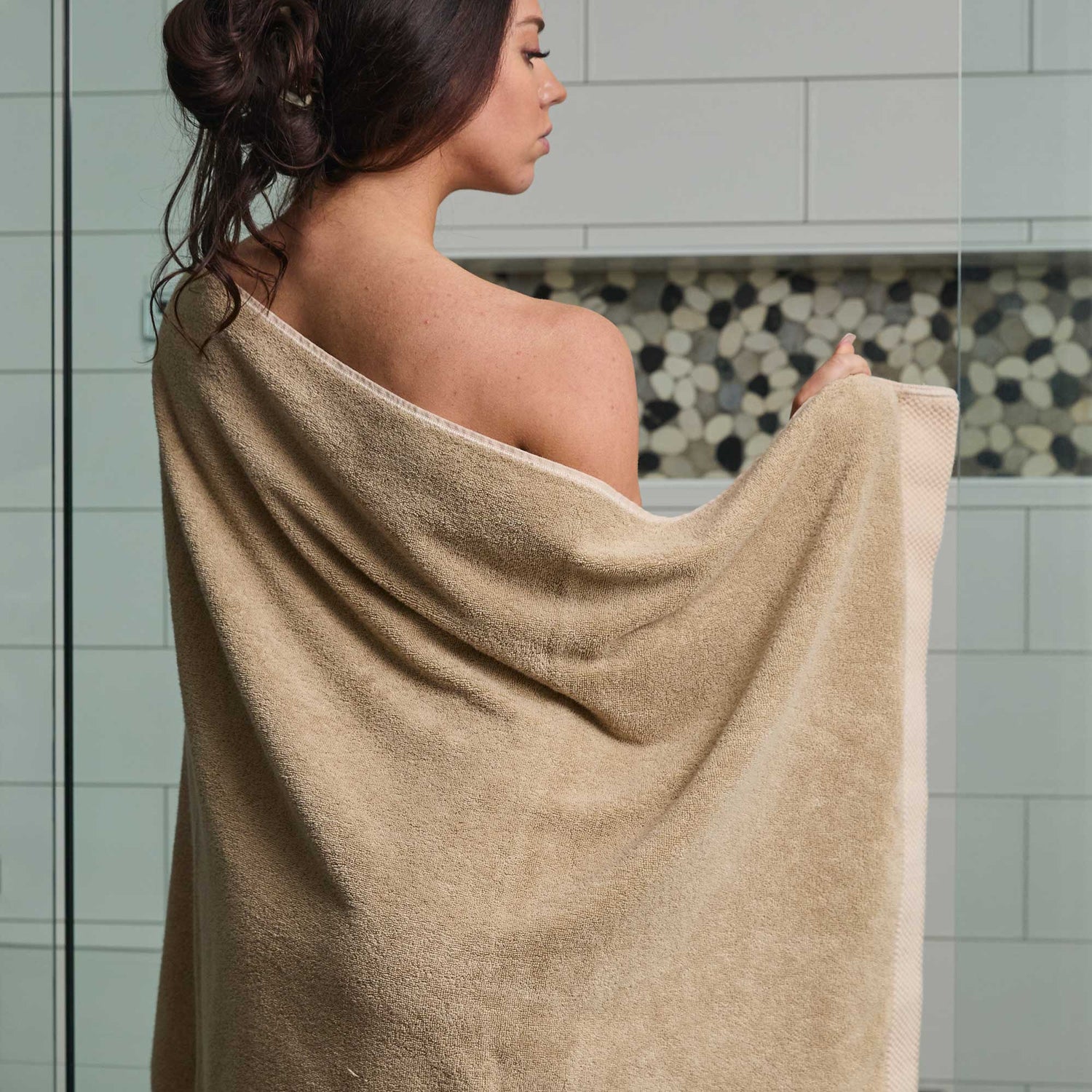 Bamboo 8 Piece Towel Sets - Champagne