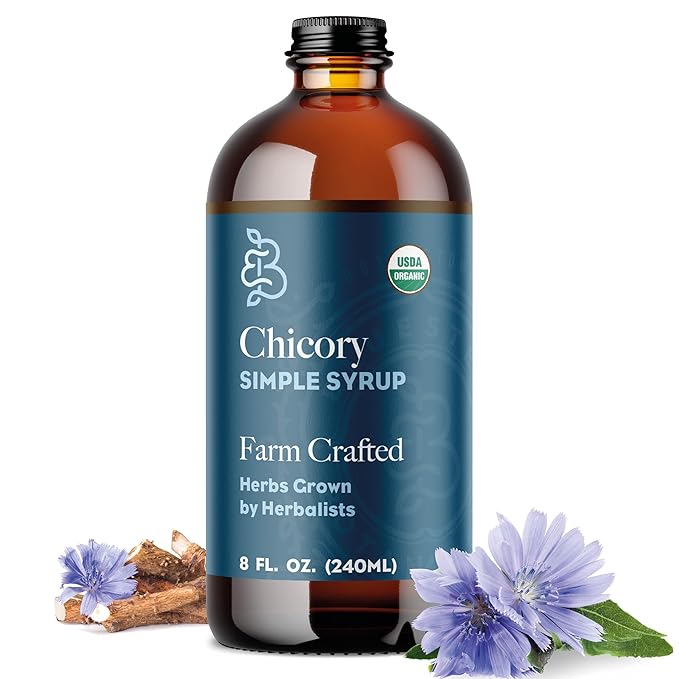 Roasted Chicory Root Simple Syrup - Certified Organic