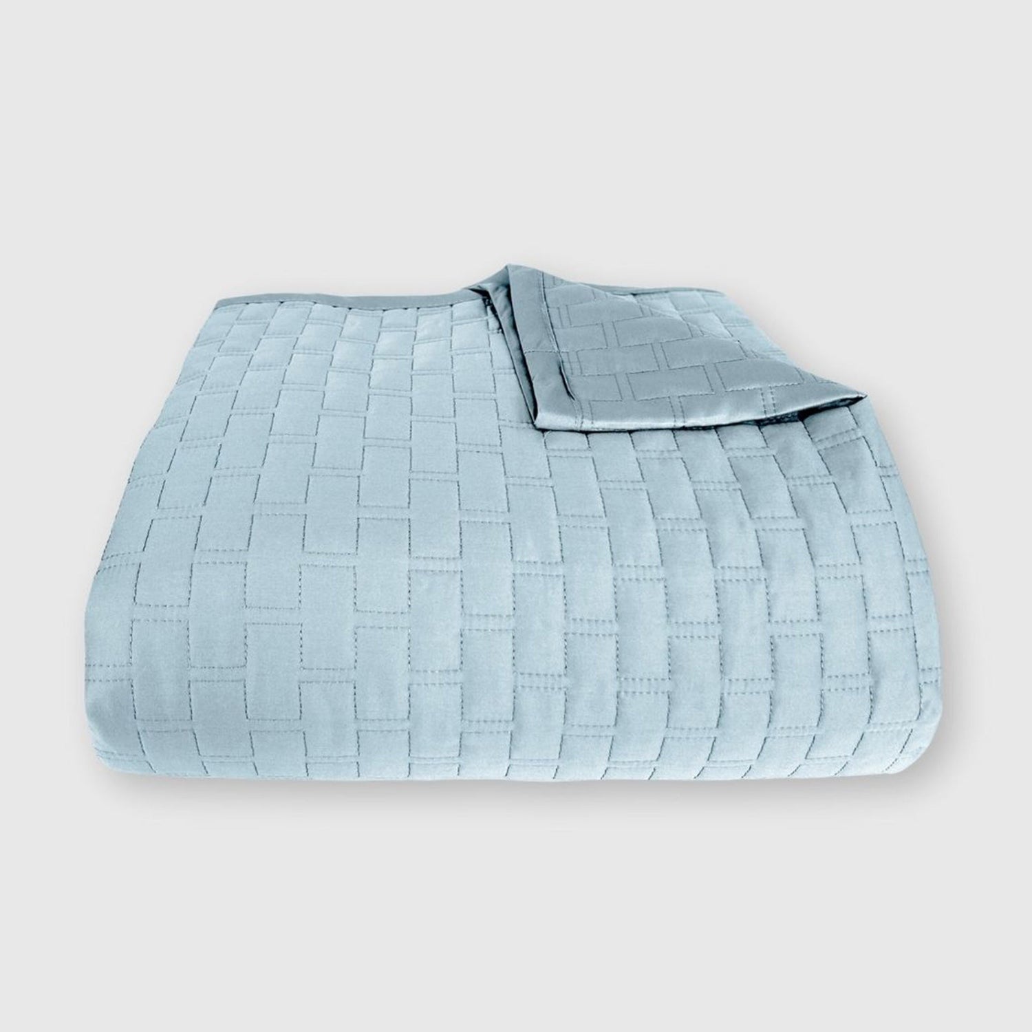Bamboo Quilted Coverlet- Sky - Final Sale/No Returns