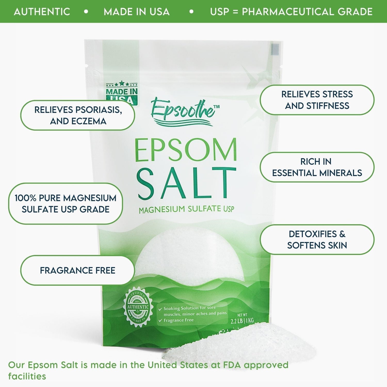 Epsoothe™ Epsom Salt (2.2 lb)