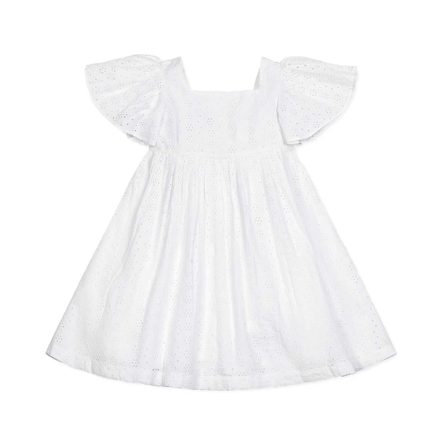 Flutter Sleeve Organic Empire Dress
