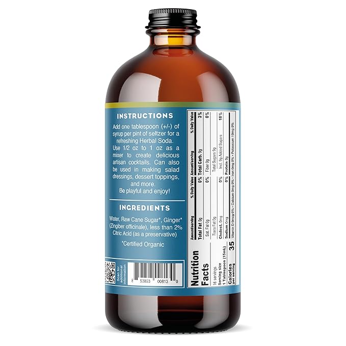 Ginger Simple Syrup - Certified Organic
