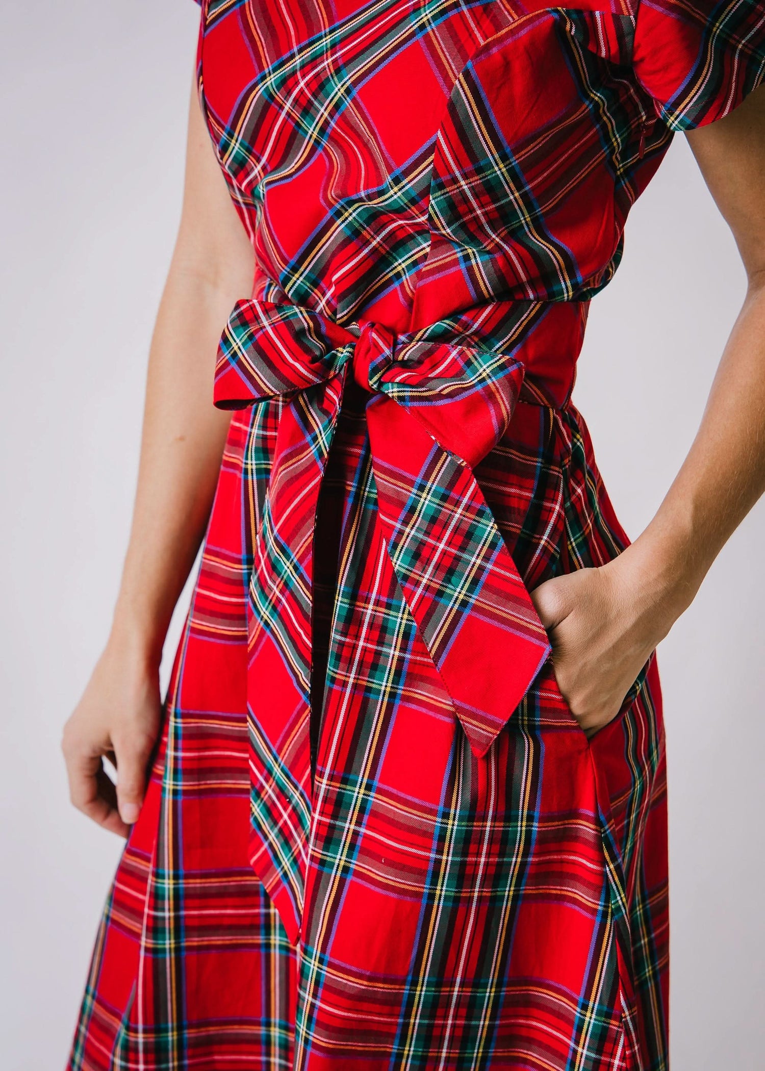 Short Sleeve A-Line Dress