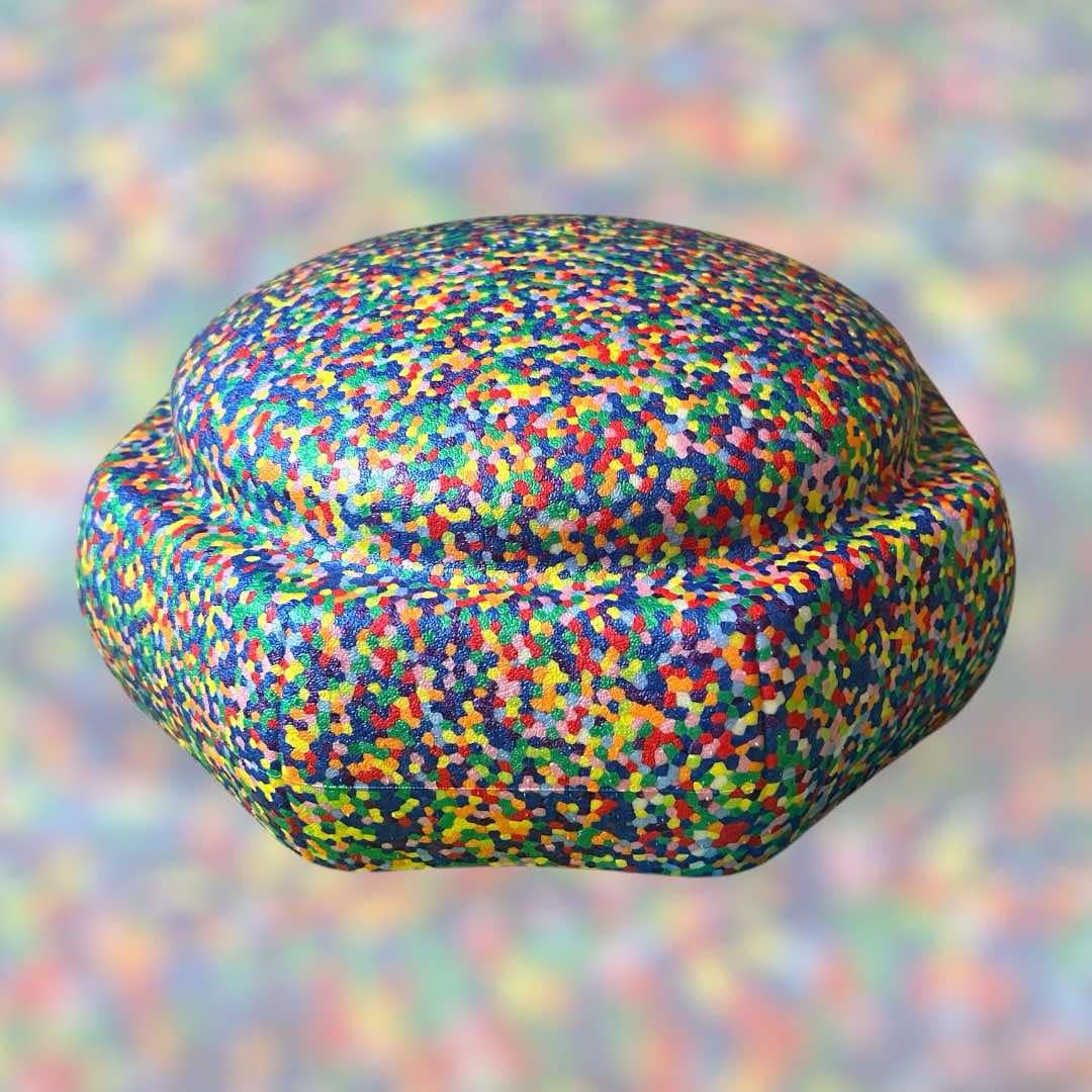 Rainbow Confetti Stepping Stone (Single Piece)