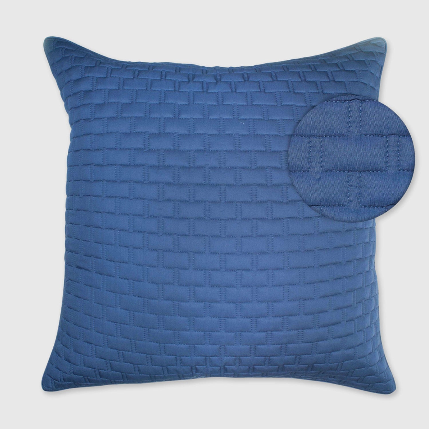 Bamboo Quilted Euro Sham 1 Piece - Indigo