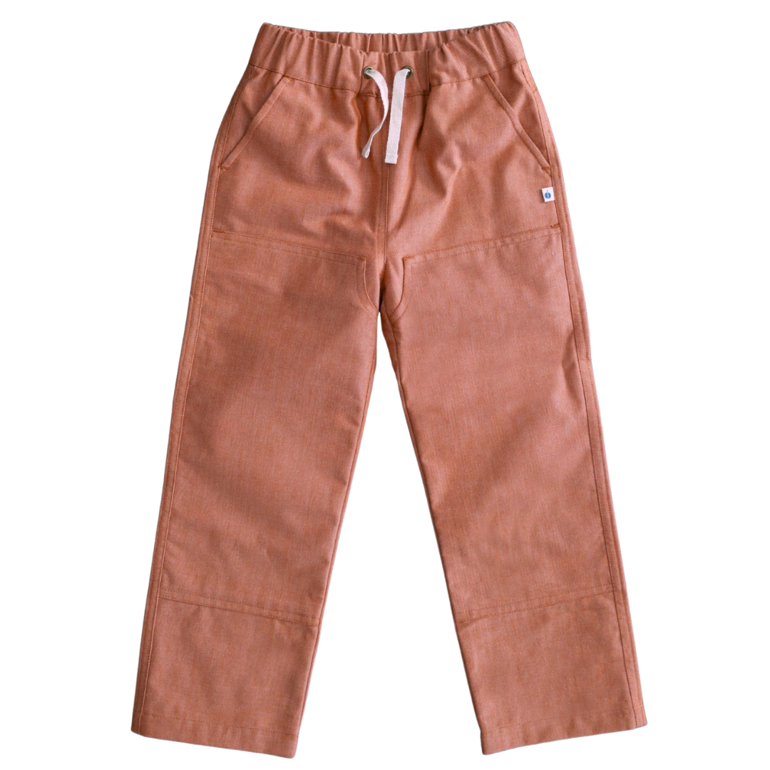 Jules Pants - Orange Chambray
