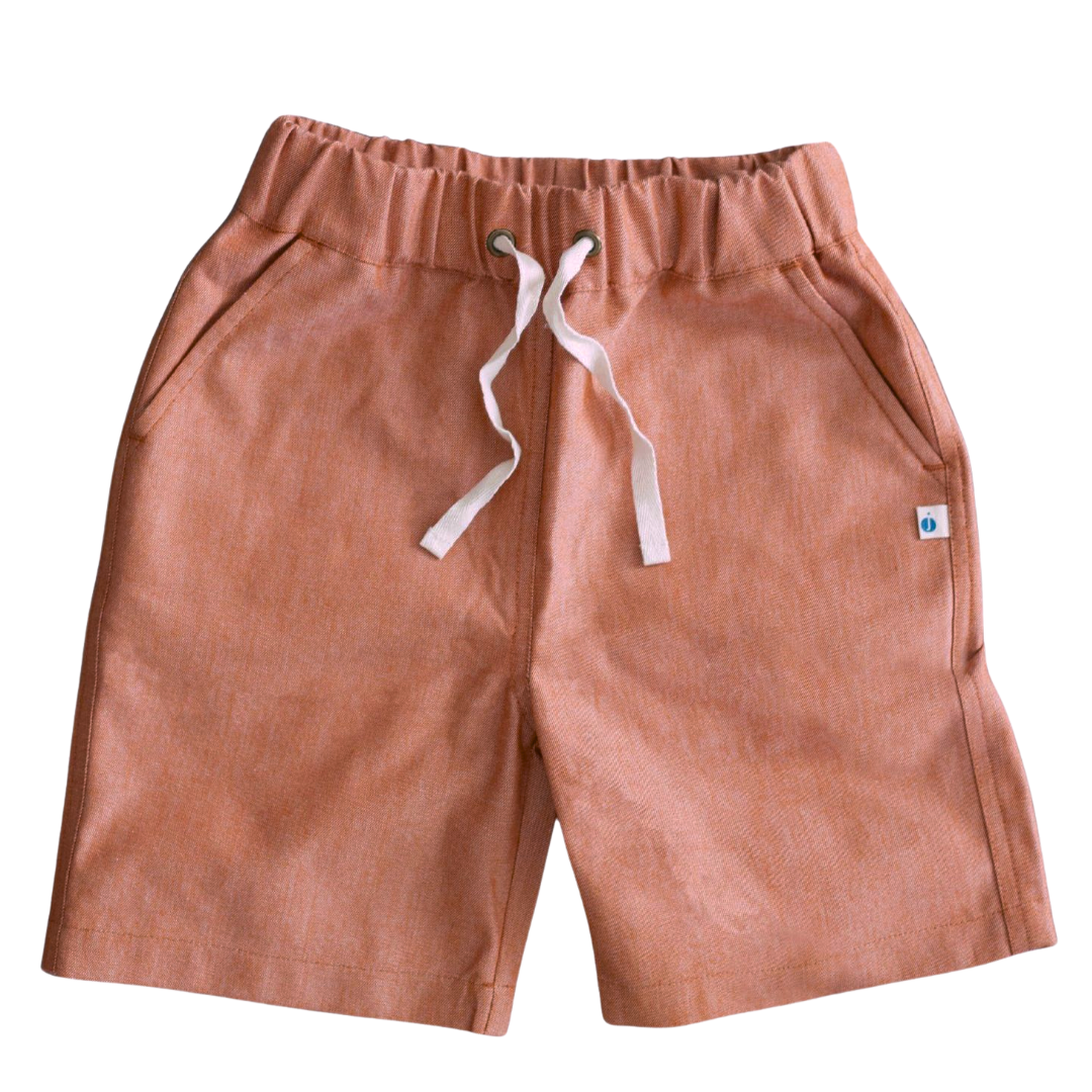 Jules Shorts - Orange Chambray