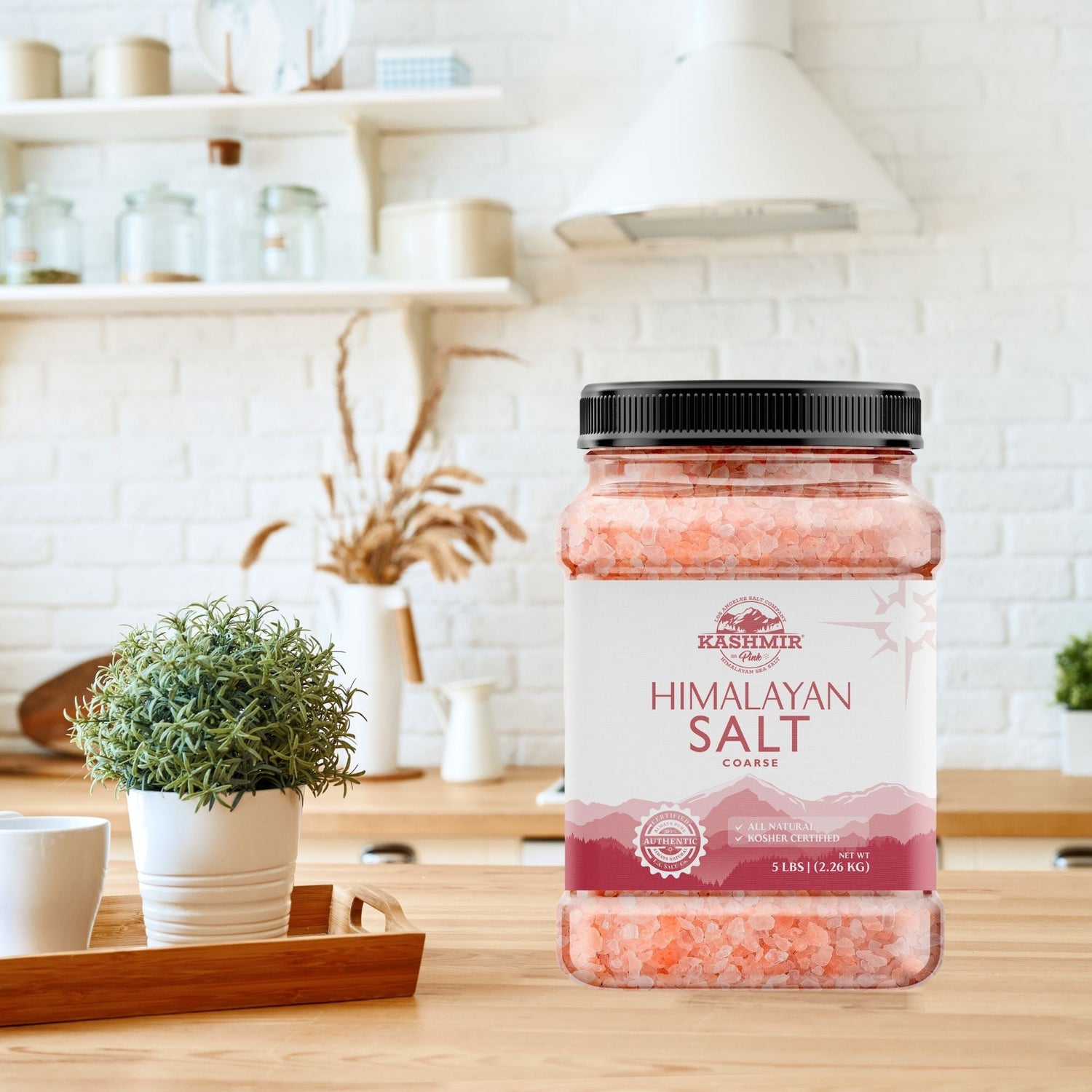 Kashmir Pink® Himalayan Salt Coarse Jar