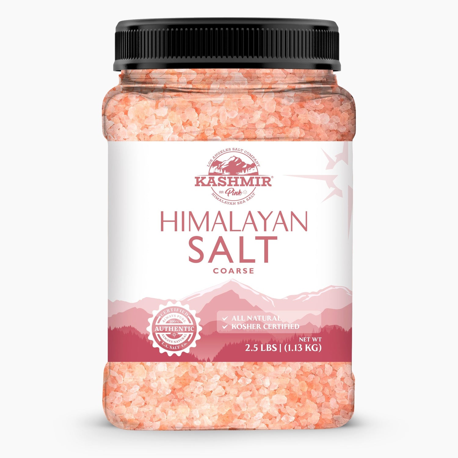 Kashmir Pink® Himalayan Salt Coarse Jar