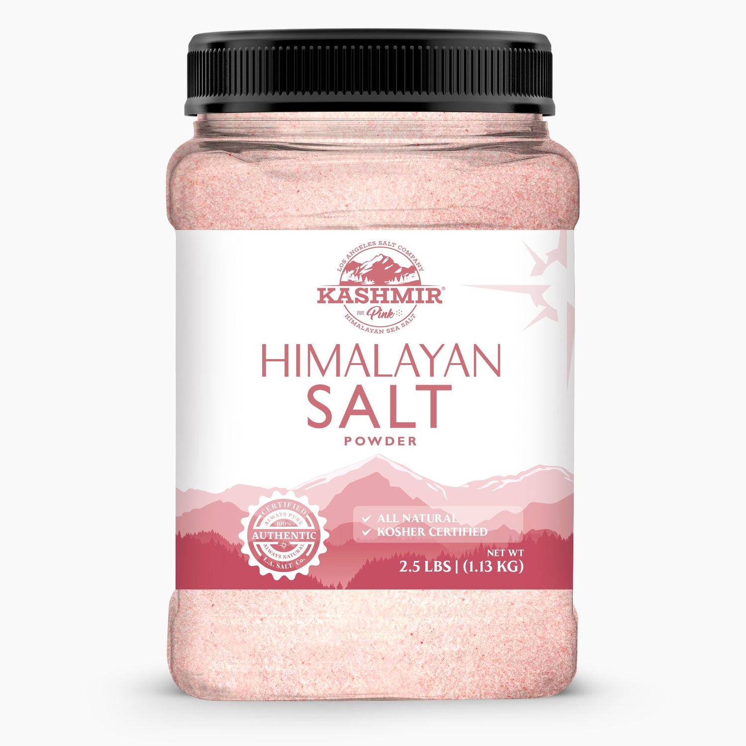 Kashmir Pink® Himalayan Salt Powder Jar
