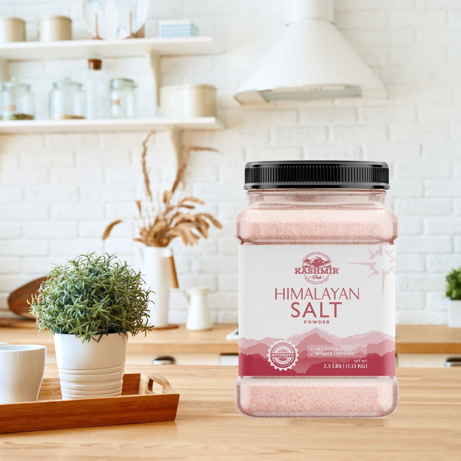 Kashmir Pink® Himalayan Salt Powder Jar