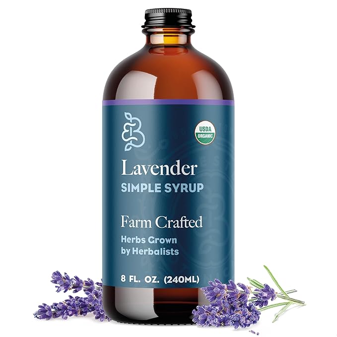 Lavender Simple Syrup - Certified Organic